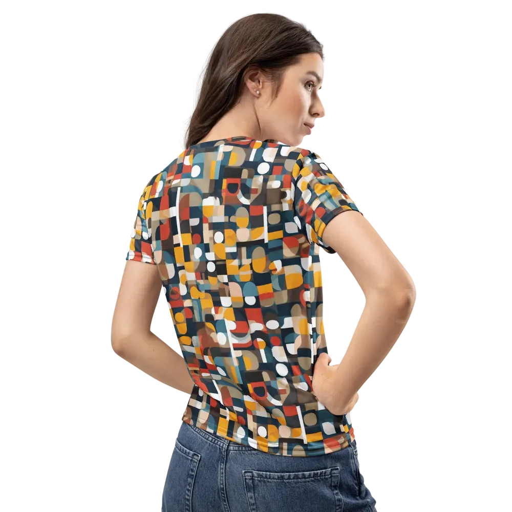 Modular Pulse on Women's Crew Neck T-Shirt — Back
