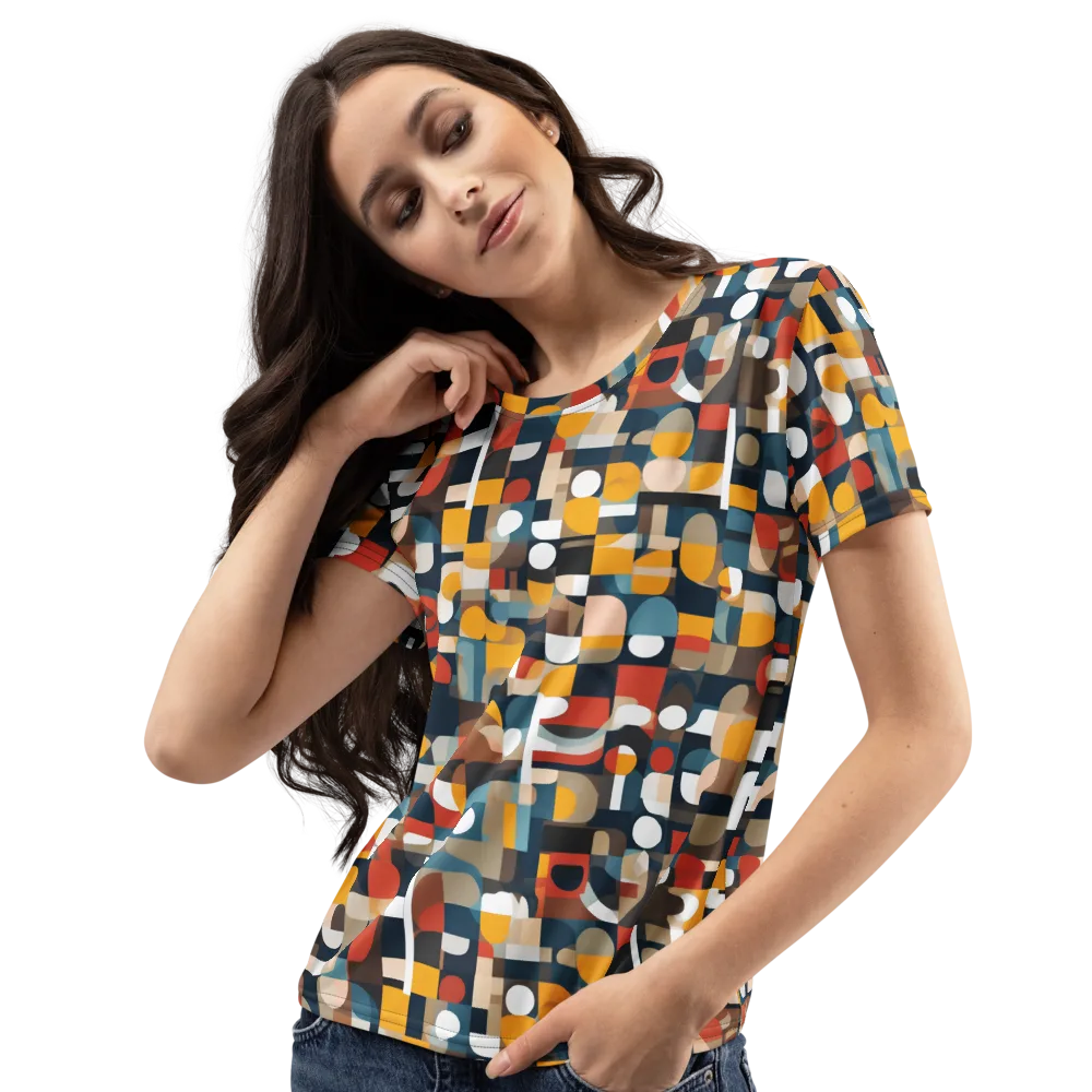Modular Pulse on Women's Crew Neck T-Shirt — Left Front