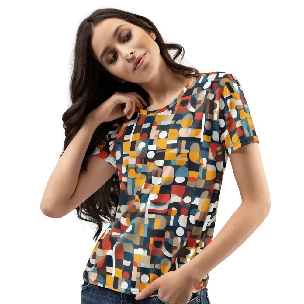 Modular Pulse on Women's Crew Neck T-Shirt — Left Front