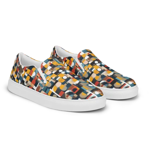Modular Pulse on a Men's Slip-On Canvas Shoes