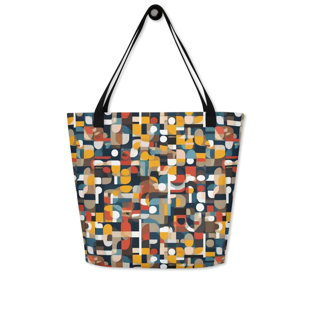 Modular Pulse on Large Tote Bag W/ Pocket — Front