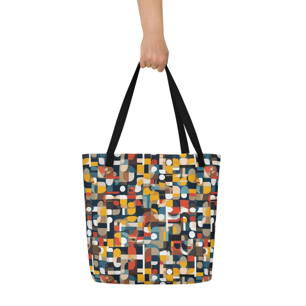 Modular Pulse on Large Tote Bag W/ Pocket — Front