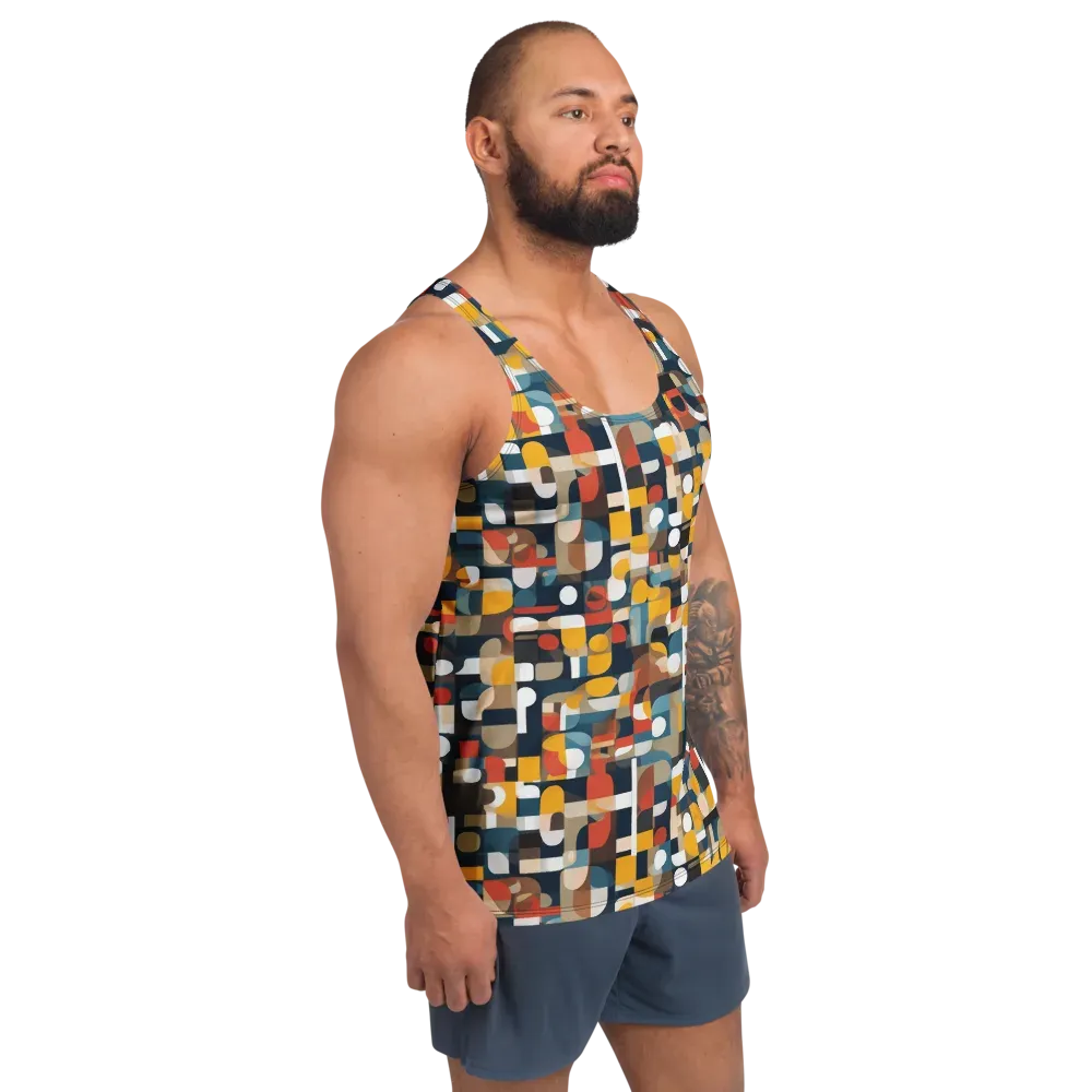 Modular Pulse on Men's Tank Top — Right Front