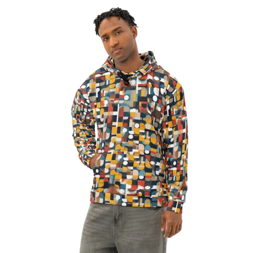 Modular Pulse on a Cotton Hoodie