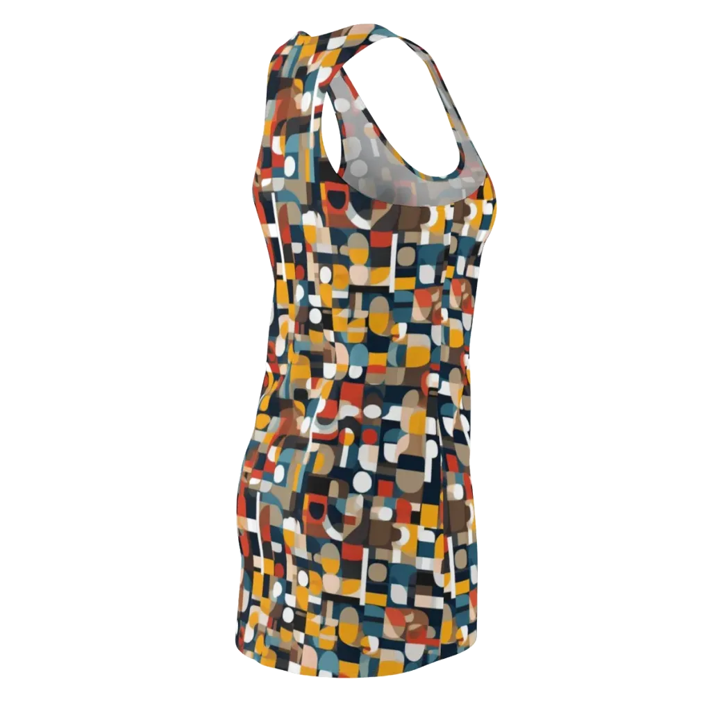 Modular Pulse on Racerback Dress — Back Side