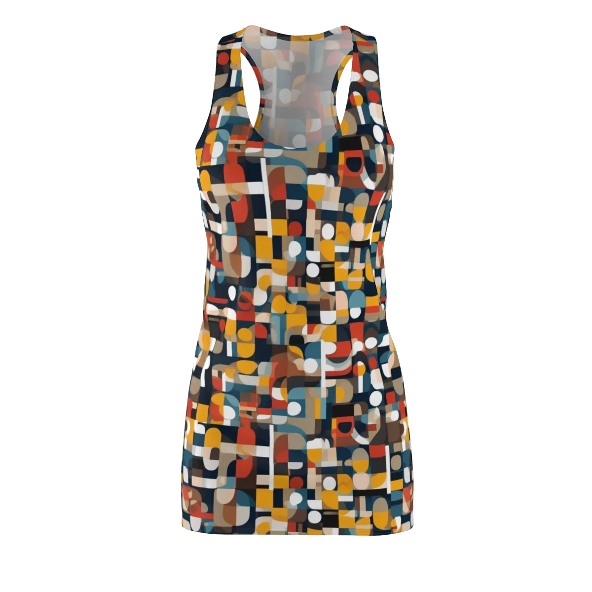 Modular Pulse on Racerback Dress — Front