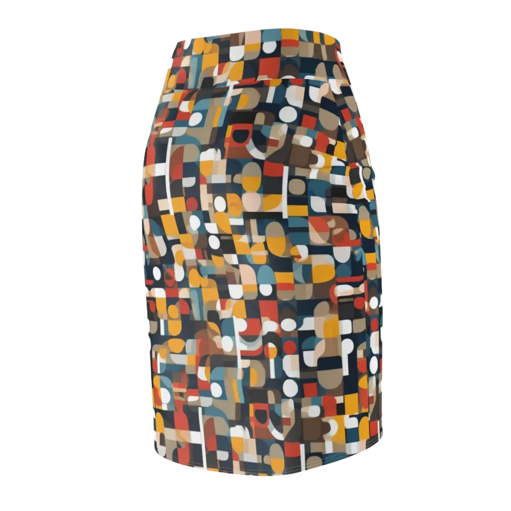 Modular Pulse on Pencil Skirt — Back Side