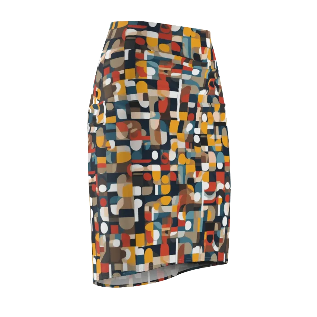 Modular Pulse on Pencil Skirt — Front Side