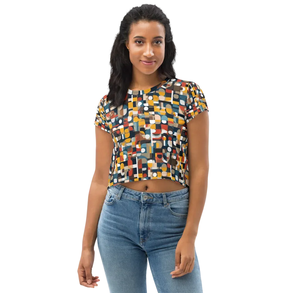 Modular Pulse on Crop Tee — Front