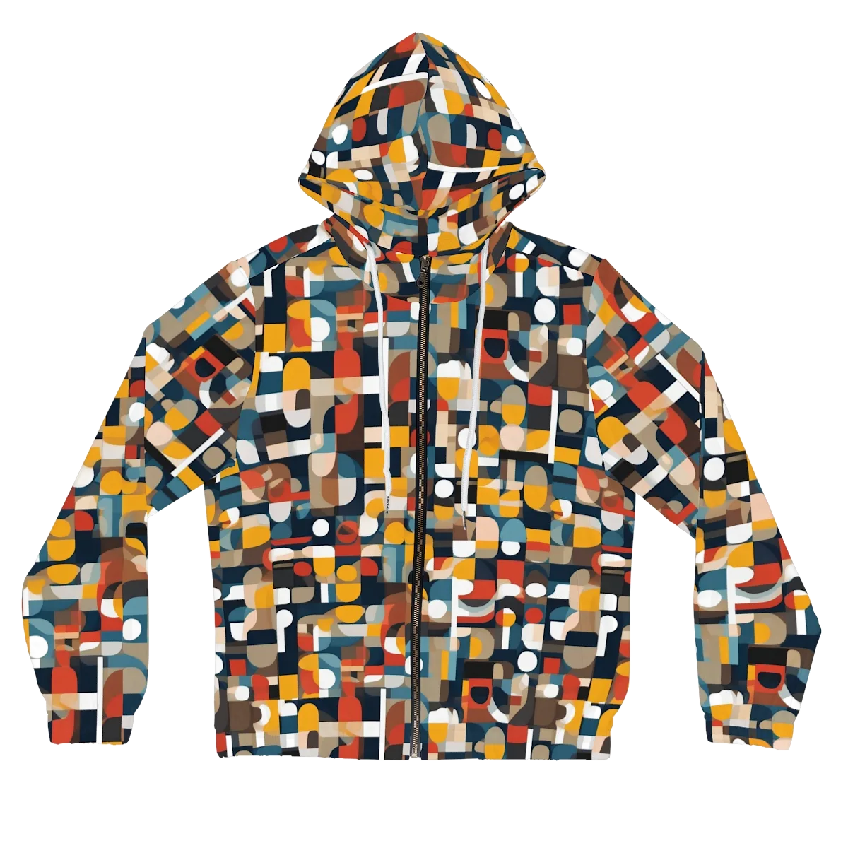 Modular Pulse on Women's Full-Zip Hoodie — Front