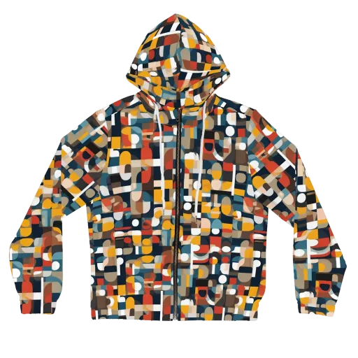 Modular Pulse on a Women's Full-Zip Hoodie