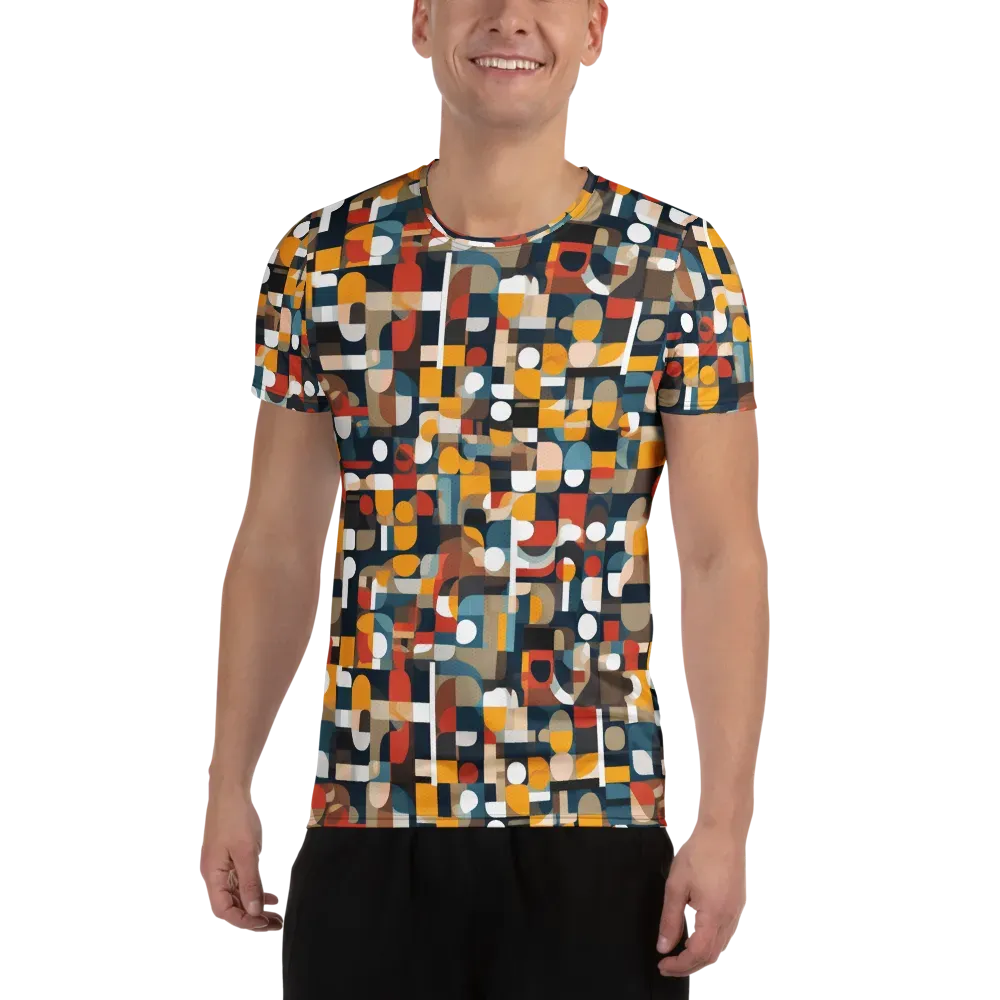 Modular Pulse on Men's Athletic T-Shirt — Front