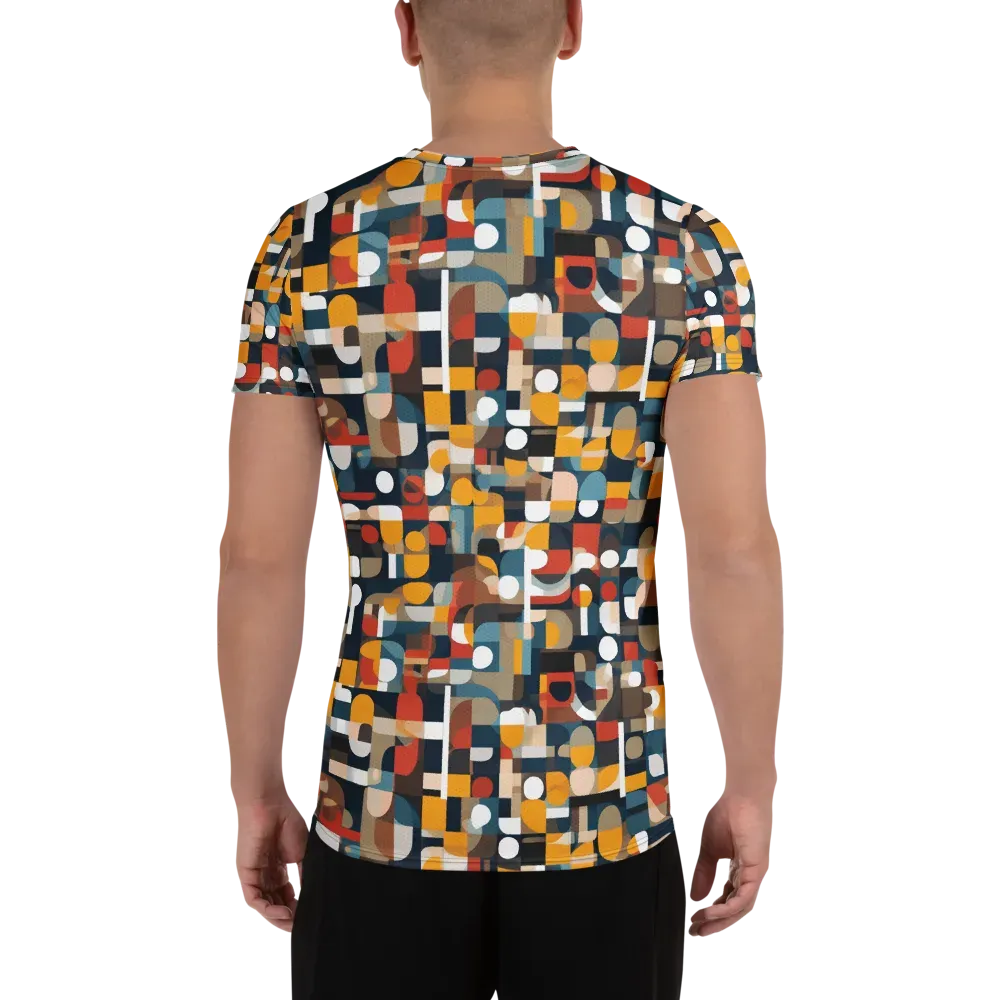 Modular Pulse on Men's Athletic T-Shirt — Back