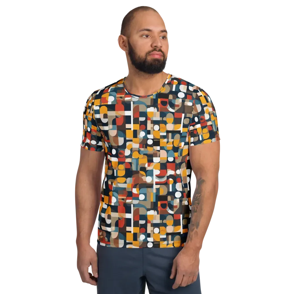 Modular Pulse on Men's Athletic T-Shirt — Front