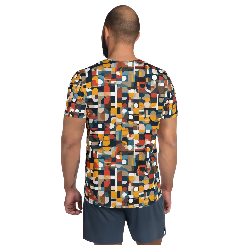 Modular Pulse on Men's Athletic T-Shirt — Back