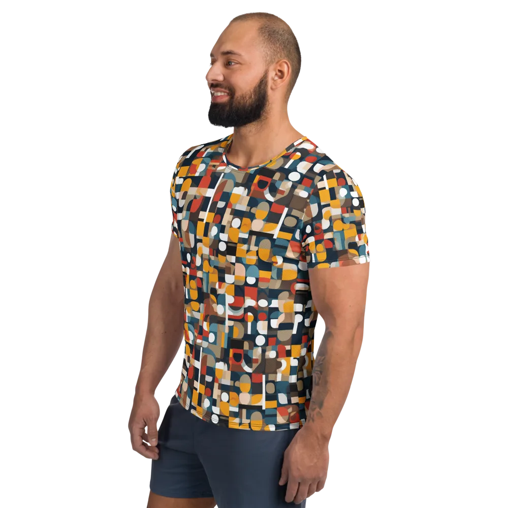 Modular Pulse on Men's Athletic T-Shirt — Left