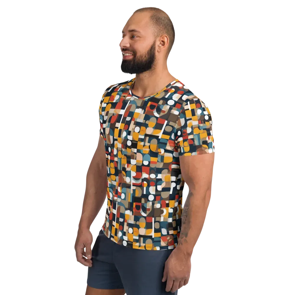 Modular Pulse on Men's Athletic T-Shirt — Left