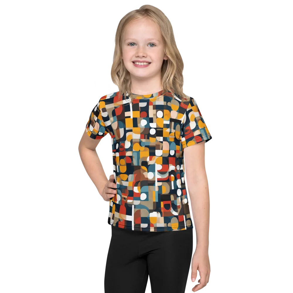 Modular Pulse on Kids Crew Neck T-Shirt — Front