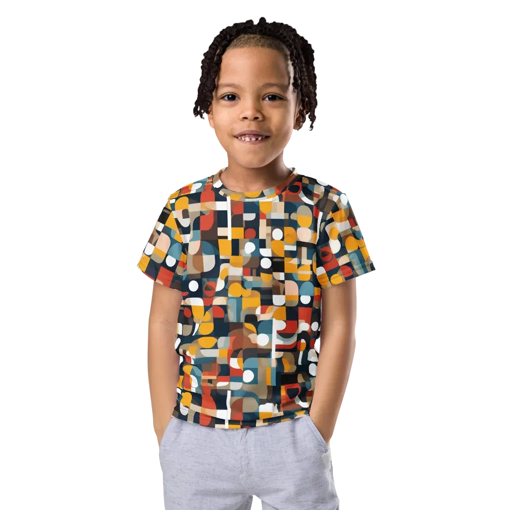 Modular Pulse on Kids Crew Neck T-Shirt — Front