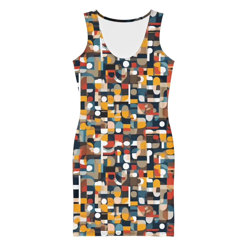 Modular Pulse on Bodycon Dress — Front