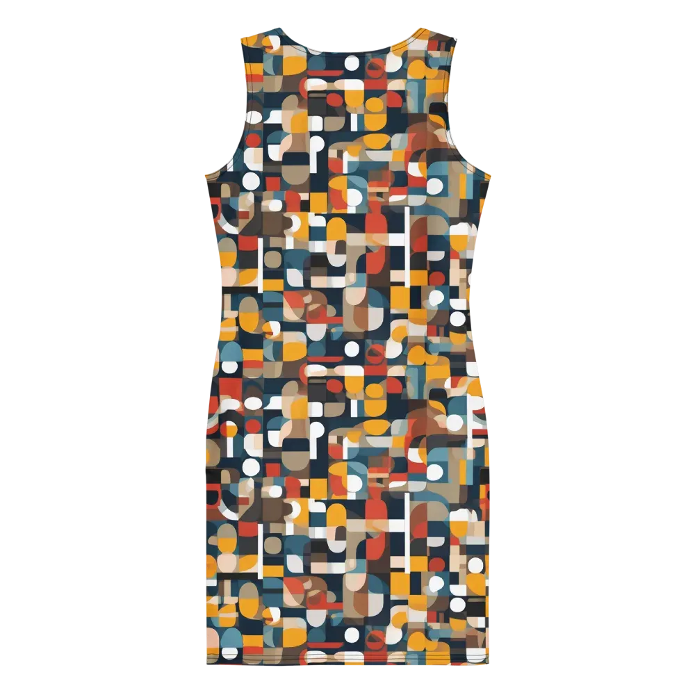 Modular Pulse on Bodycon Dress — Back