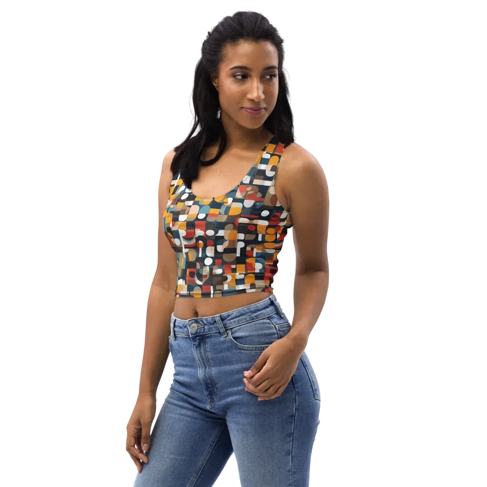 Modular Pulse on Crop Top — Left Front