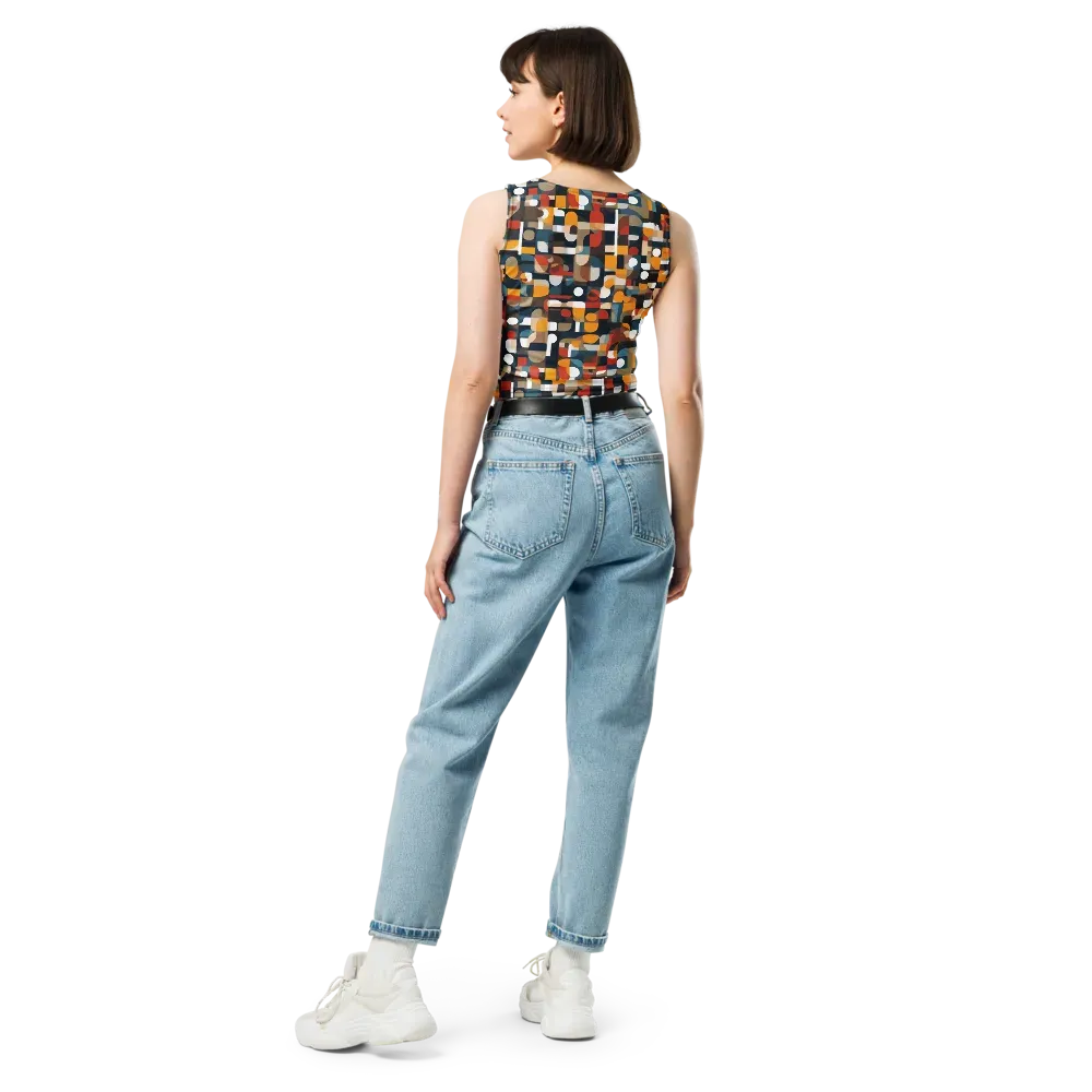 Modular Pulse on Crop Top — Back
