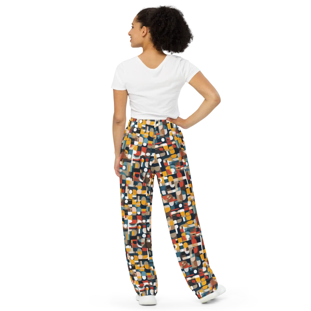 Modular Pulse on Wide-Leg Pants — Back