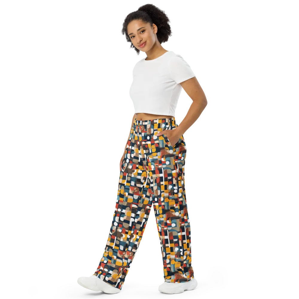 Modular Pulse on Wide-Leg Pants — Left Front