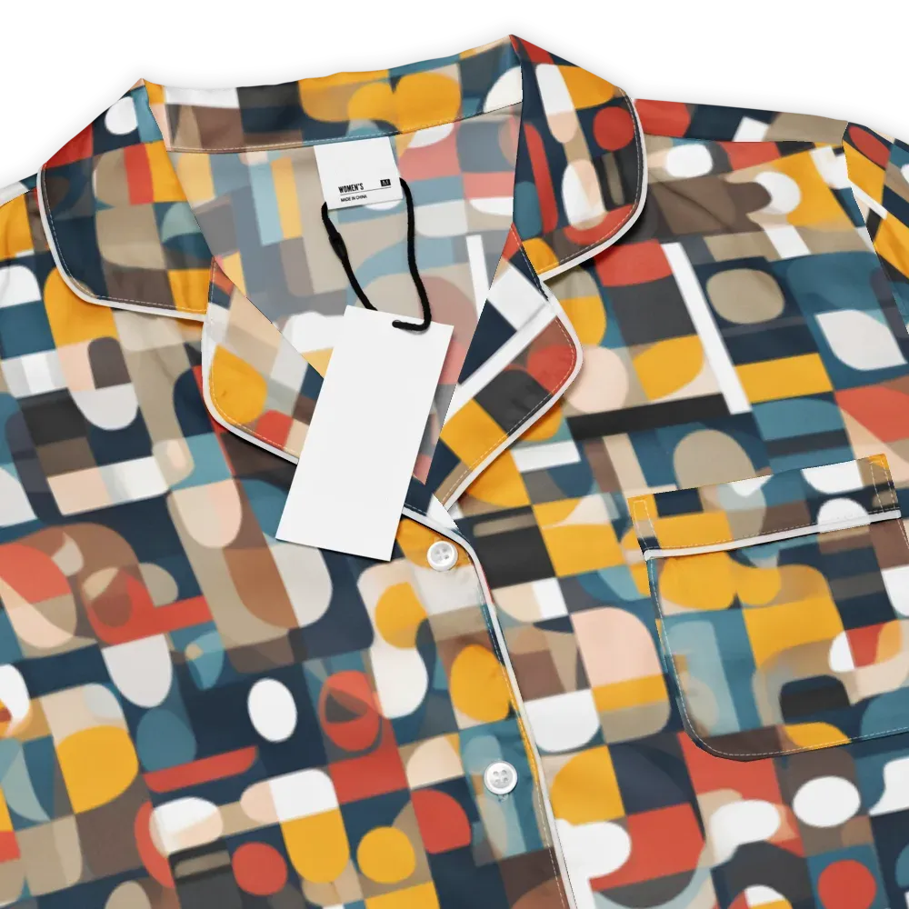 Modular Pulse on Women's Short Sleeve Pajama Top — Product details