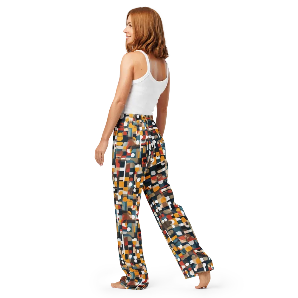 Modular Pulse on Women's Pajama Pants — Back