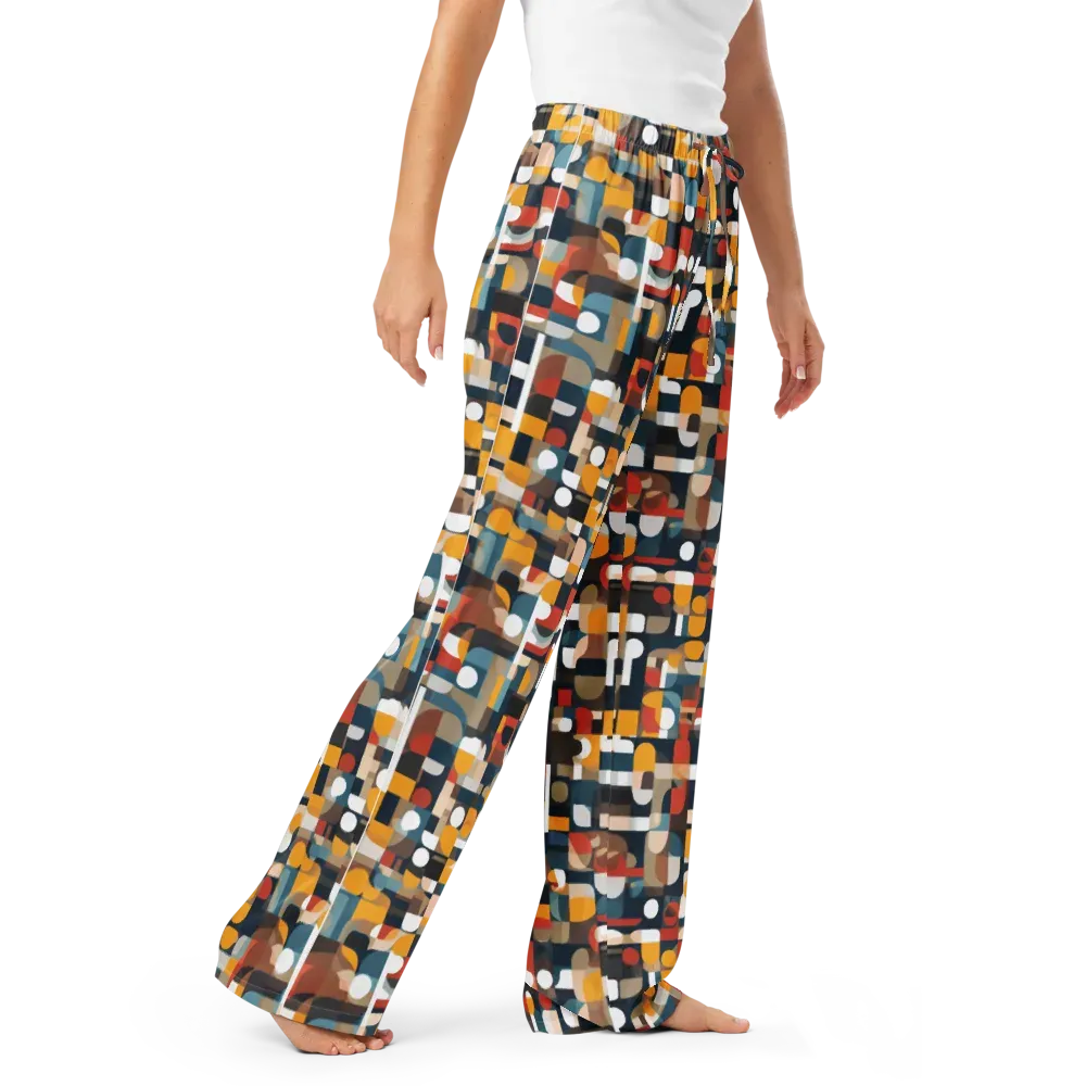 Modular Pulse on Women's Pajama Pants — Right Front