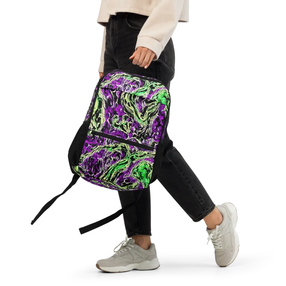 Psychedelic Noir on Utility Backpack — Front