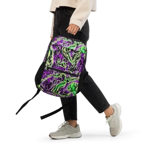 Psychedelic Noir on a Utility Backpack