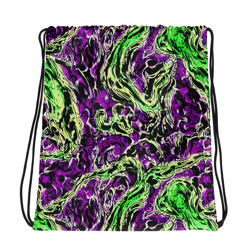 Psychedelic Noir on Drawstring Bag — Photo