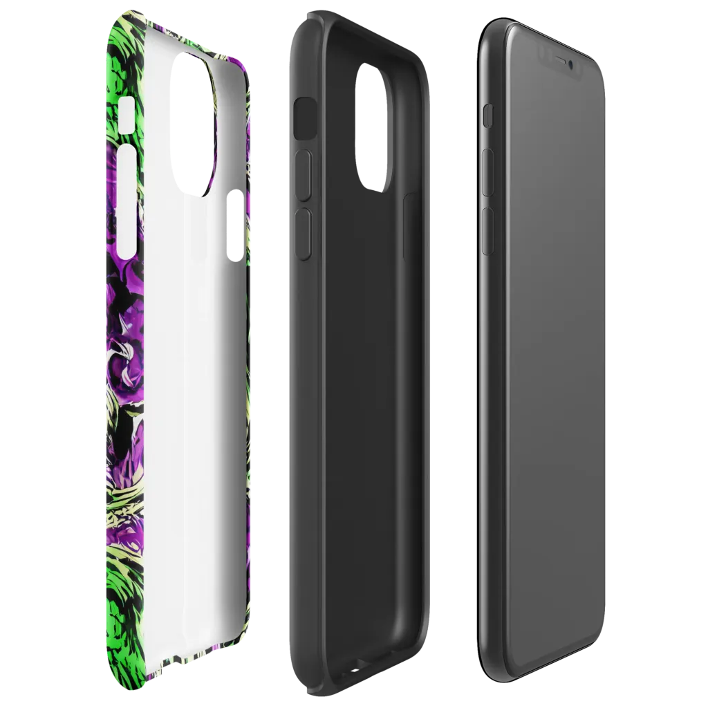 Psychedelic Noir on Tough Case for iPhone® — Right