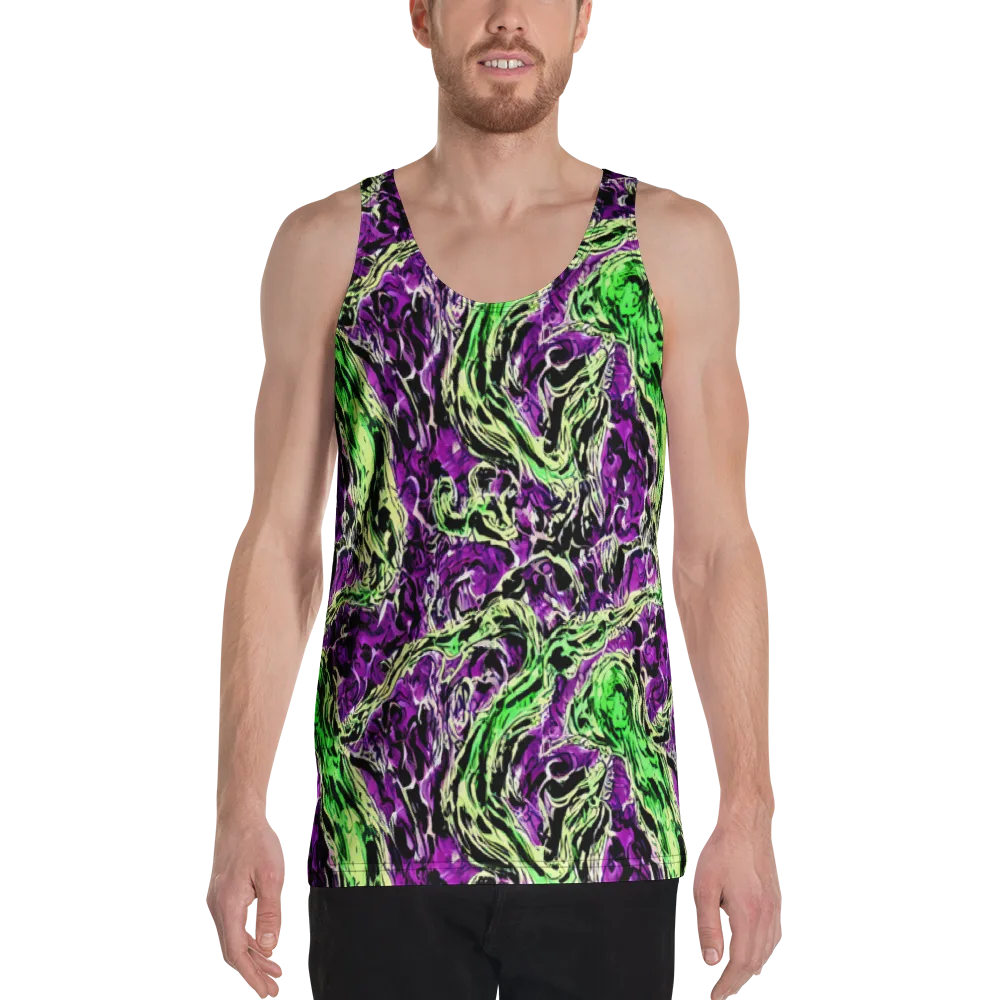 Psychedelic Noir on Men's Tank Top — Front