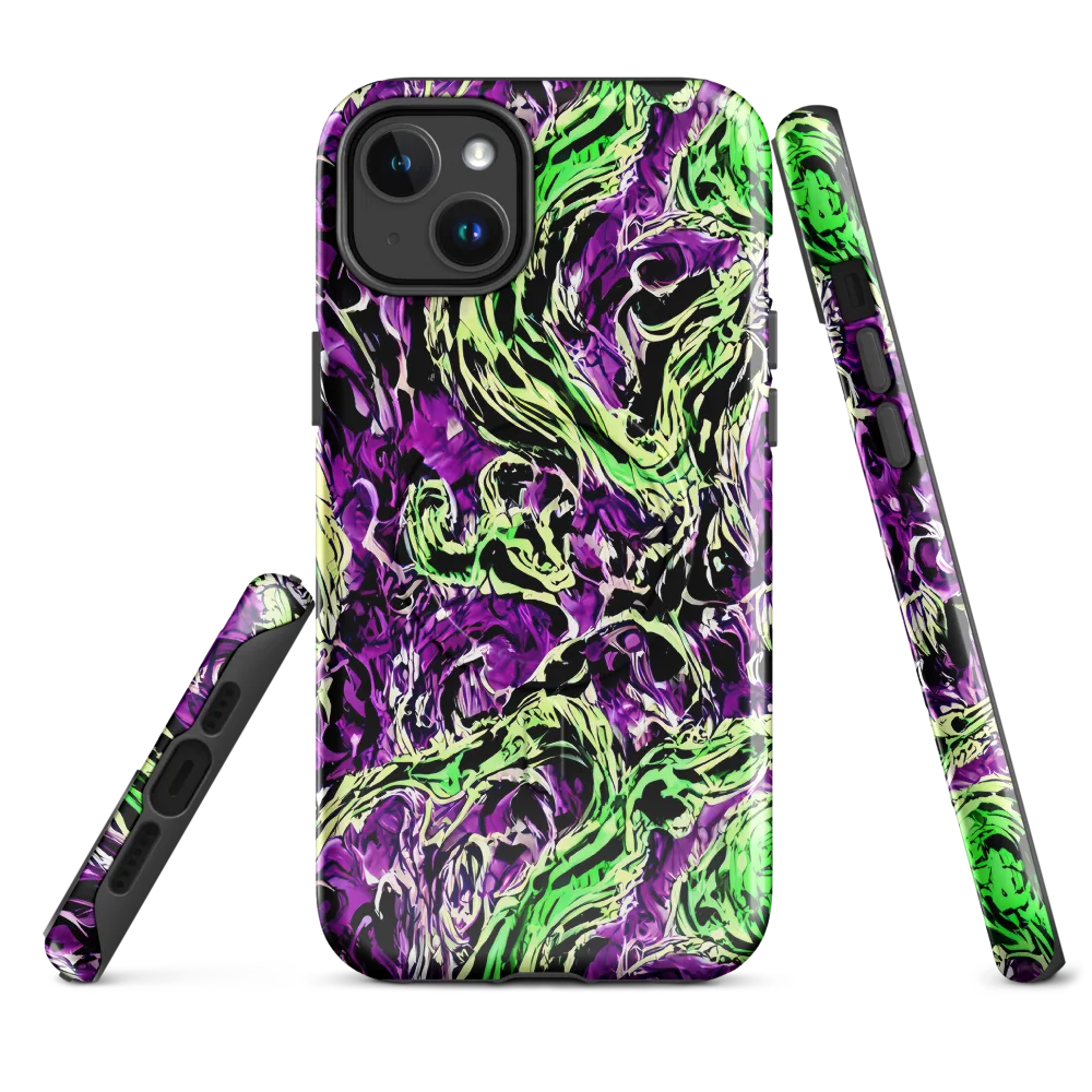 Psychedelic Noir on MagSafe Tough Case for iPhone® — Front
