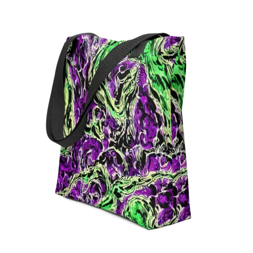 Psychedelic Noir on a Tote Bag