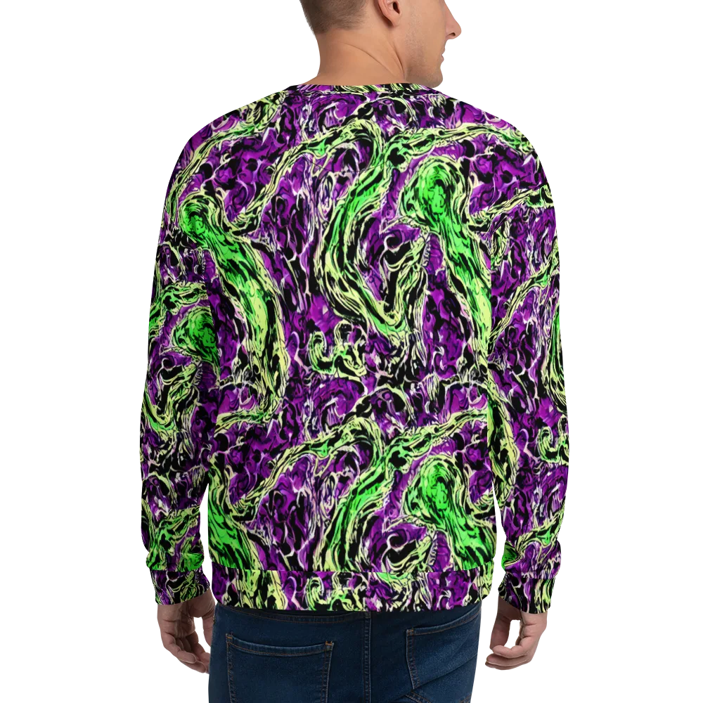 Psychedelic Noir on Sweatshirt — Back