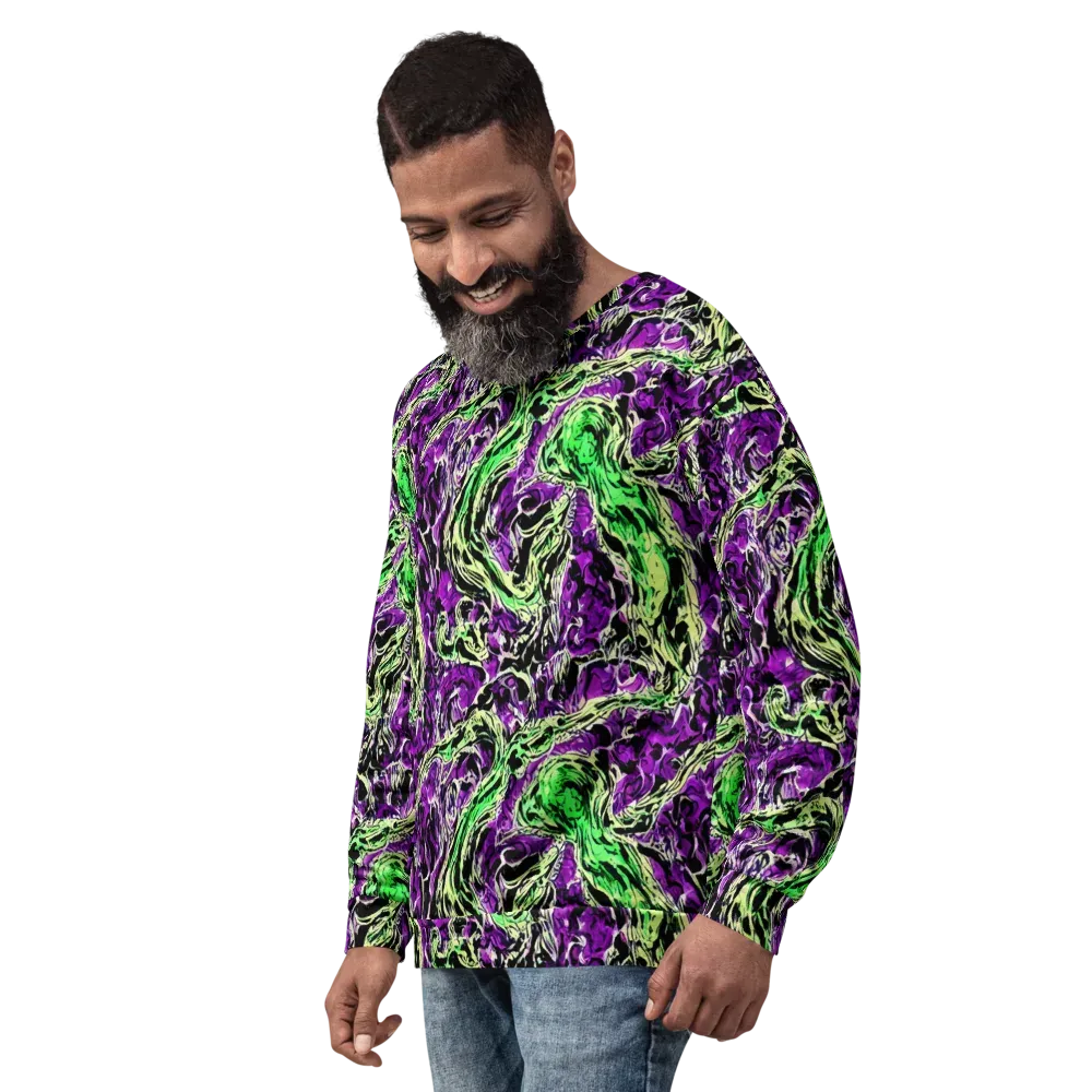 Psychedelic Noir on Sweatshirt — Left Front