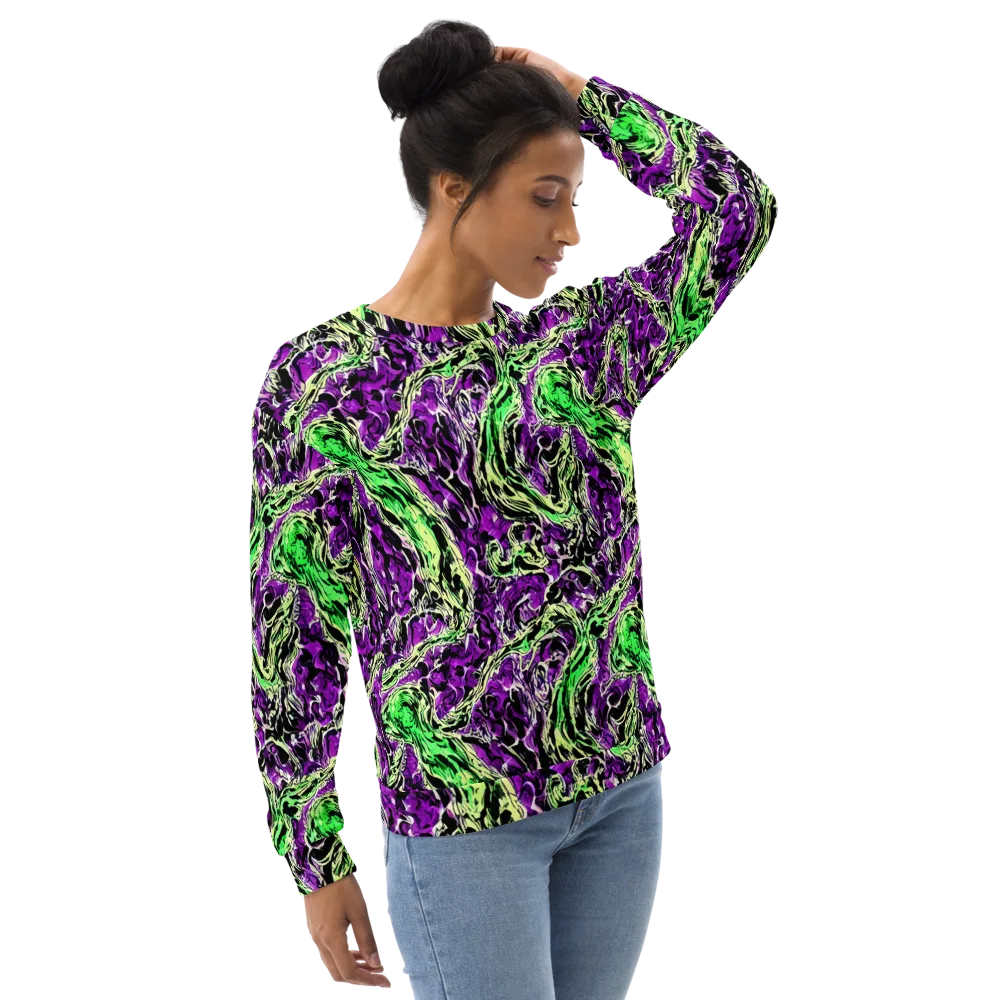 Psychedelic Noir on Sweatshirt — Right Front