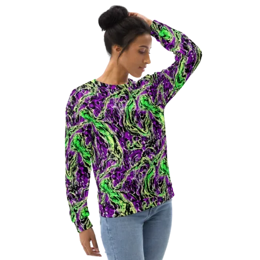 Psychedelic Noir on a Sweatshirt