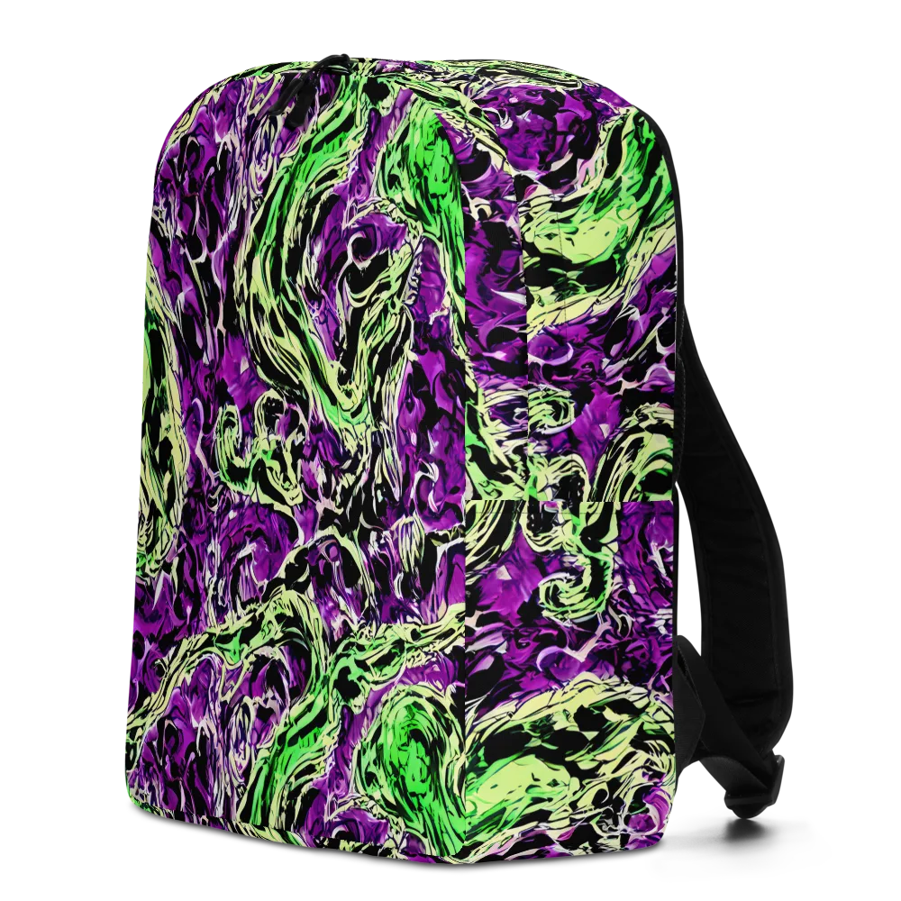 Psychedelic Noir on Minimalist Backpack — Left