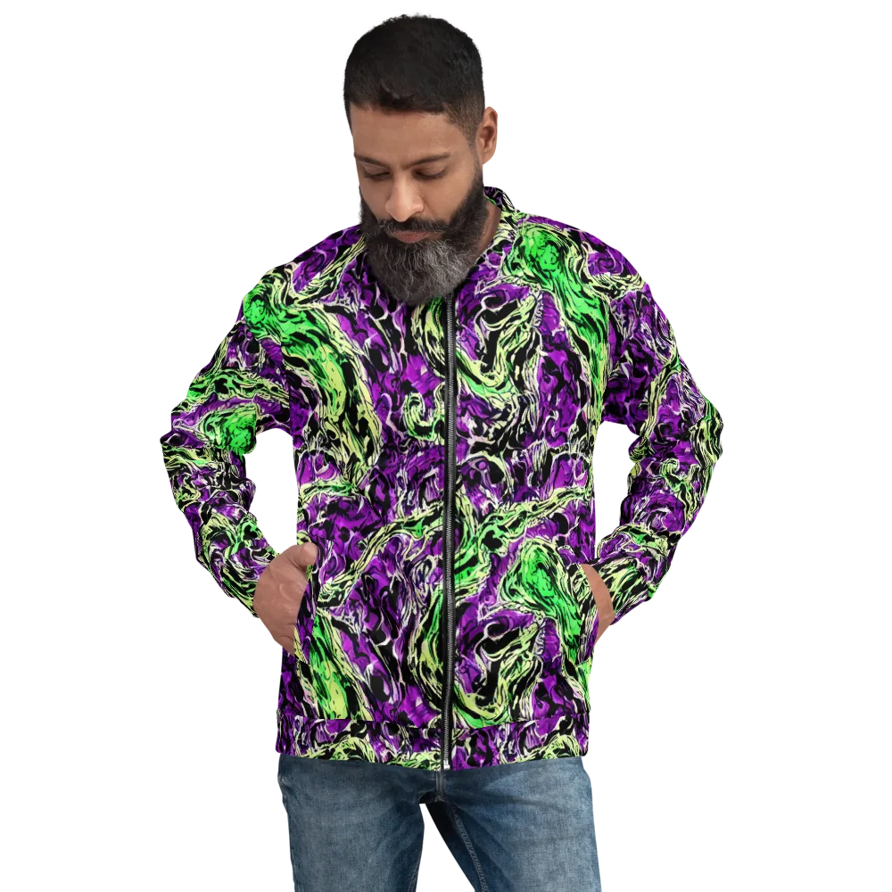 Psychedelic Noir on Bomber Jacket — Front