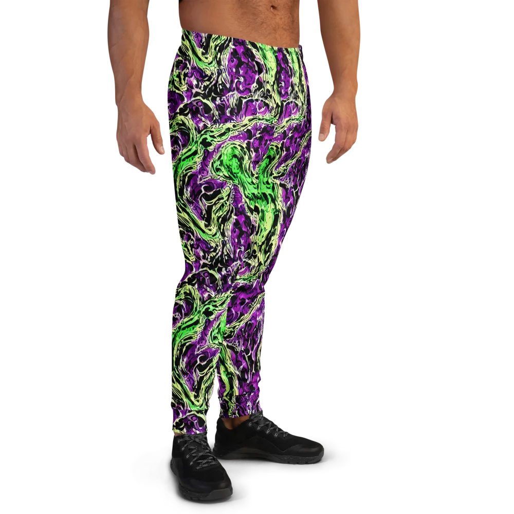 Psychedelic Noir on Men's Joggers — Right