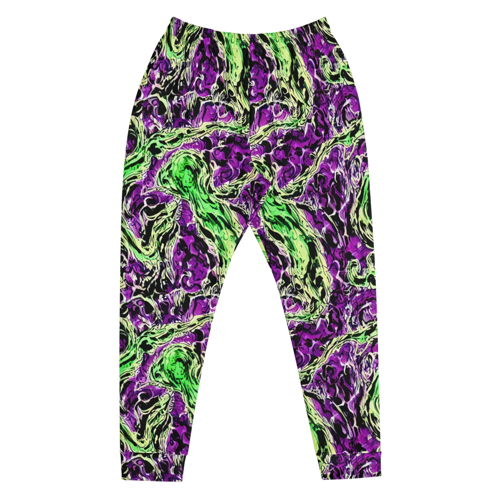 Psychedelic Noir on Men's Joggers — Front
