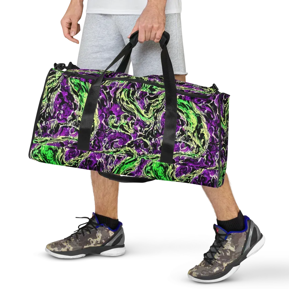 Psychedelic Noir on Duffle Bag — Front