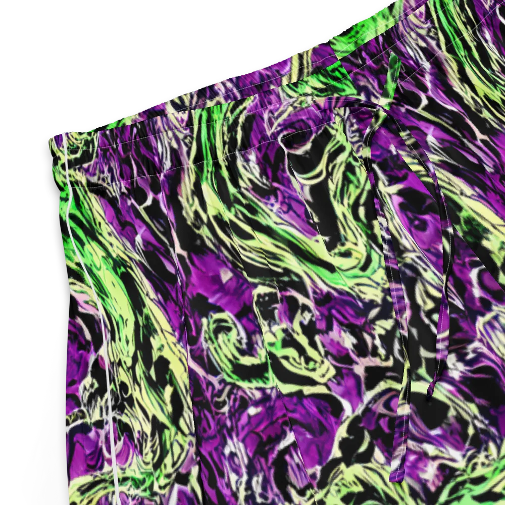 Psychedelic Noir on Women's Pajama Shorts — Product details