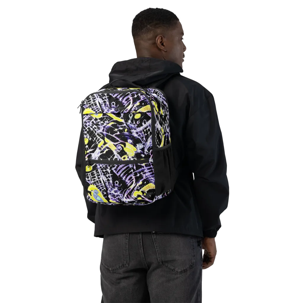 Night Circuit on Utility Backpack — Back